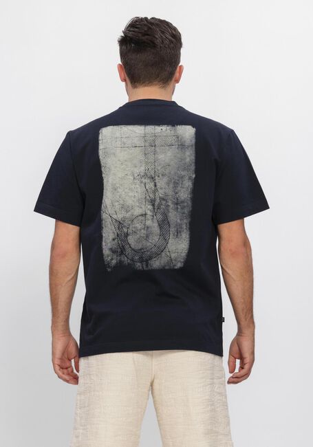 Donkerblauwe BUTCHER OF BLUE T-shirt ARMY CYAN LOOSE TEE - large