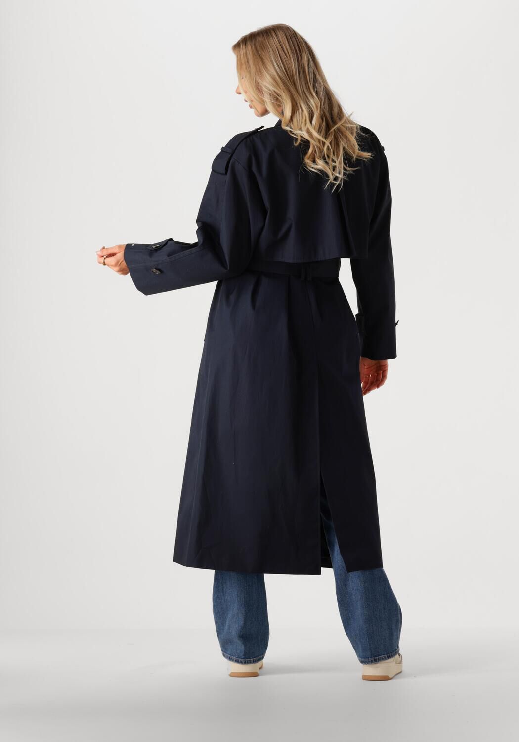 TOMMY HILFIGER Dames Jassen Oversized Trench Coat Blauw