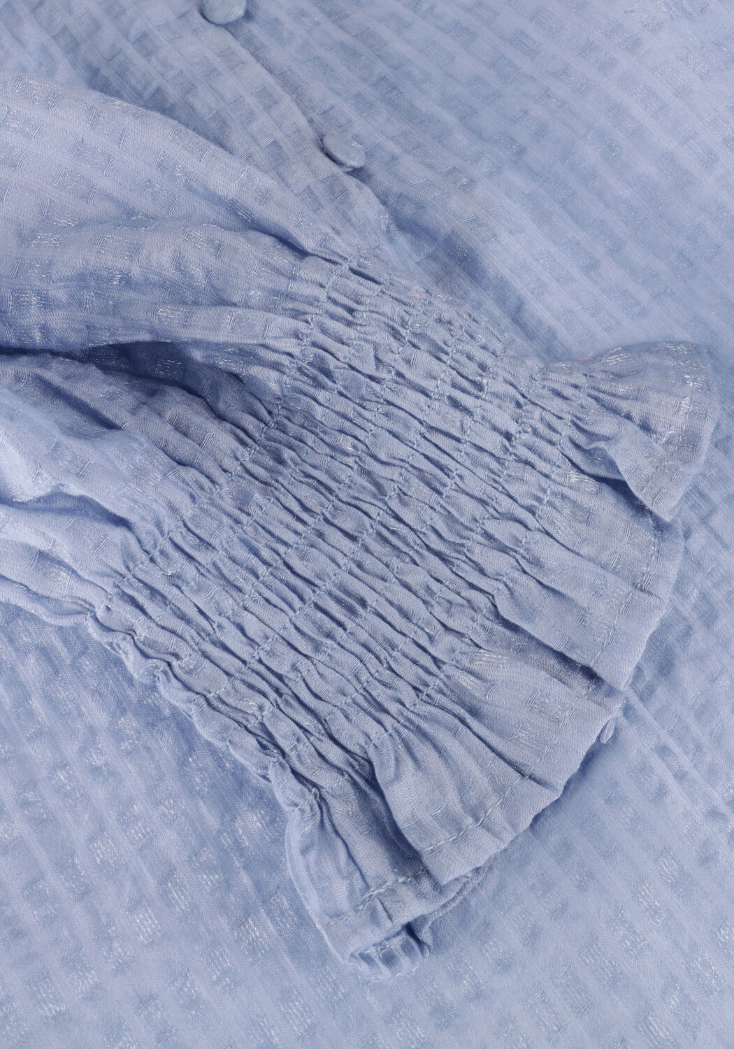 Lichtblauwe CO'COUTURE Blouses CHARLIECC FRILL SS SHIRT - large