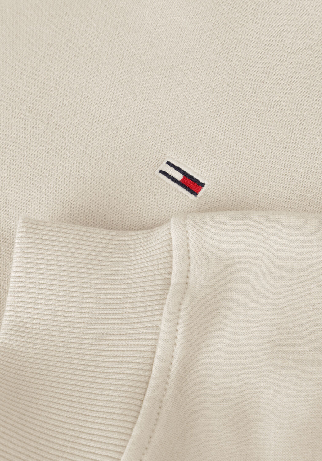 Beige TOMMY JEANS Trui TJM REG S FLAG CREW - large