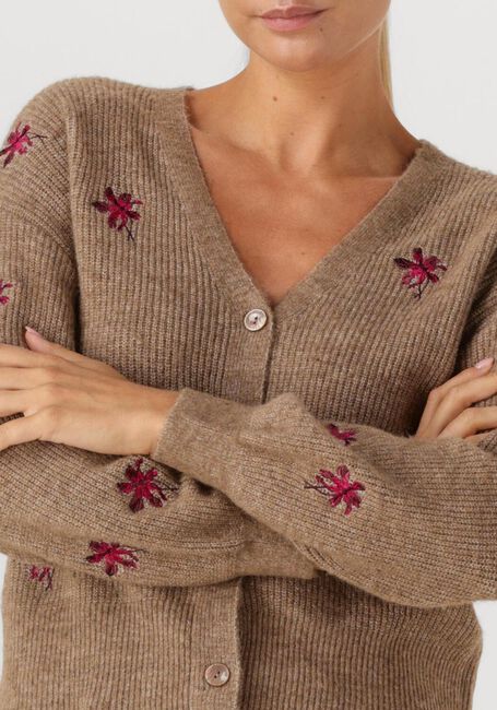 Camel Y.A.S. Vest YASFLEUR LS KNIT CARDIGAN - large