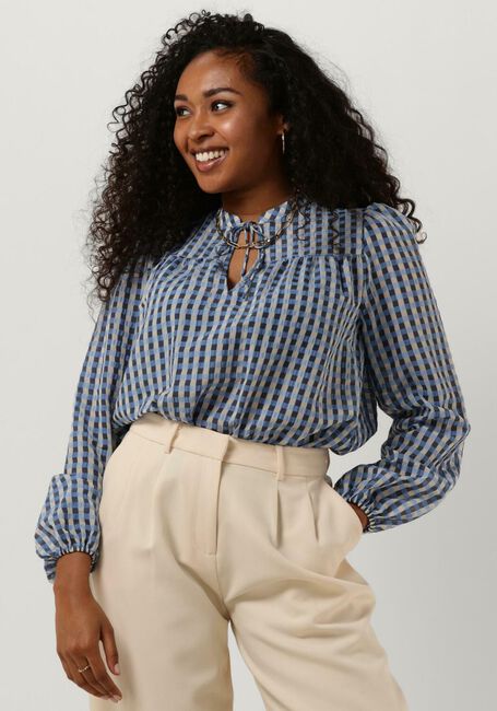 Blauwe LEVETE ROOM Blouses ANEMONE 2 - large