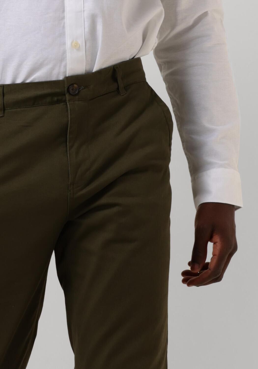 SCOTCH & SODA Heren Broeken Stuart Stretch Cotton Chino Groen