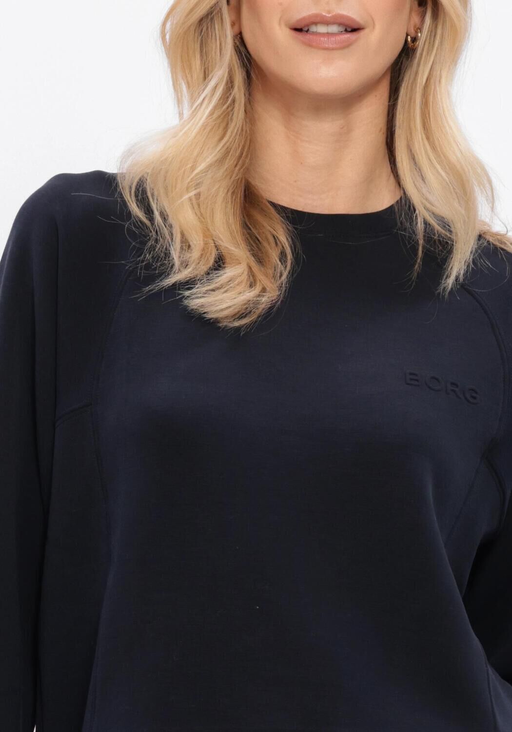 Donkerblauwe BJORN BORG Sweater STUDIO SOFT SWEATSHIRT - large