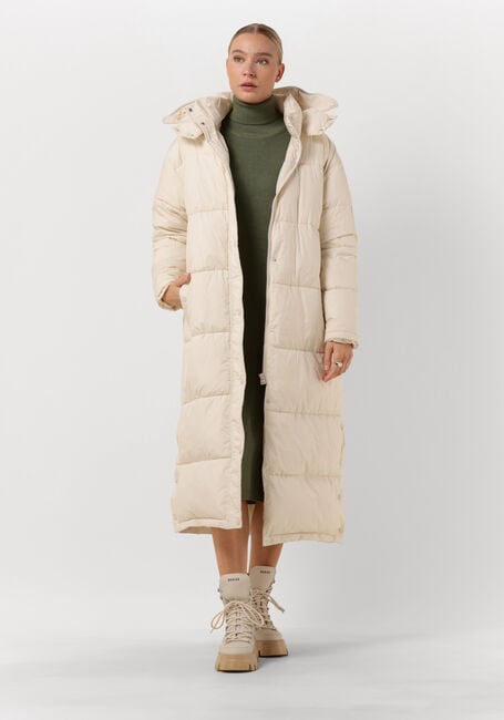 Gebroken wit NOTRE-V Gewatteerde jas PUFFER LONG - large