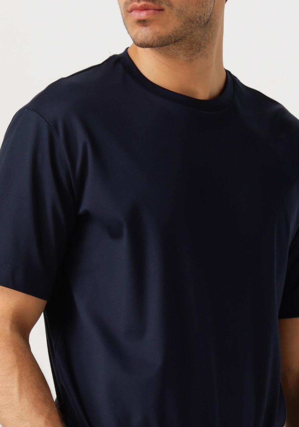 DESOTO LUXURY Heren Polo's & T-shirts Luxury Two Ply T-shirt 1 2 Blauw