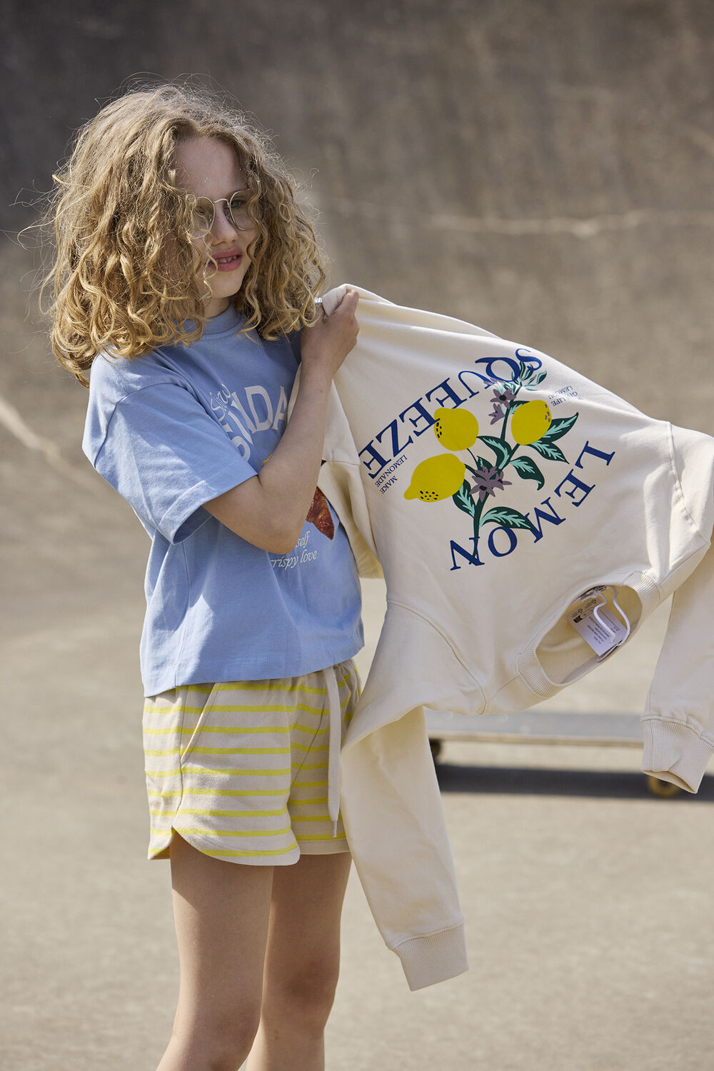 Gele THE NEW Korte broek TNSHANNON - large