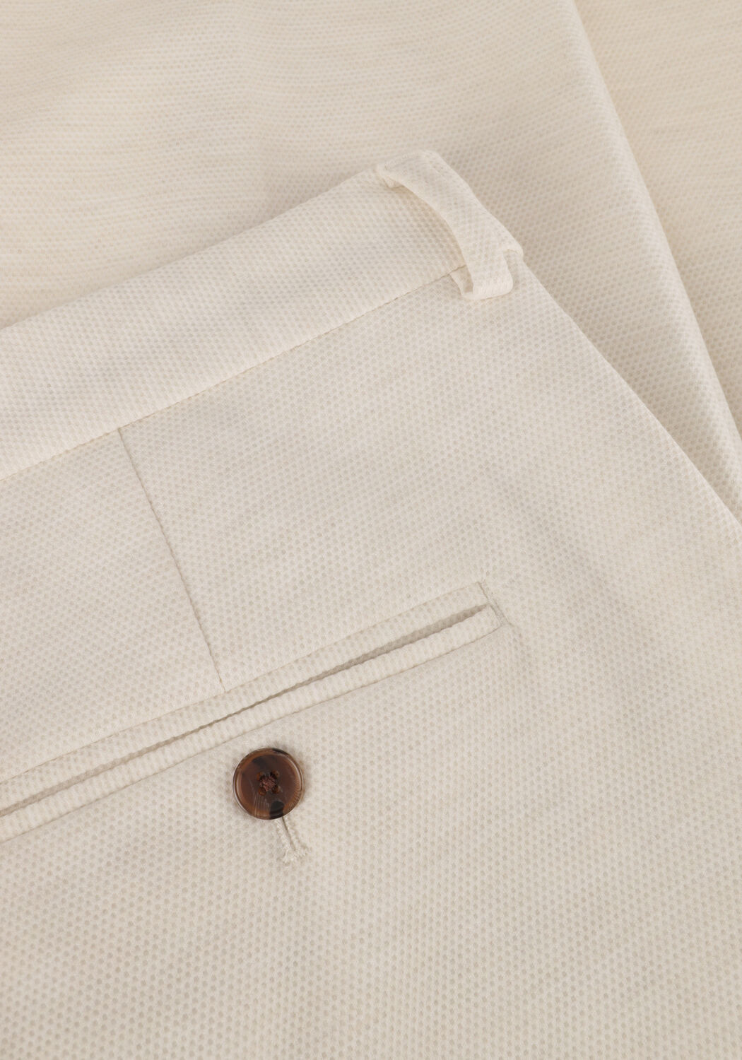 Beige SELECTED MEN Chino SLHSLIMAITOR JERSEY STRUC TRS FLEX NOOS - large