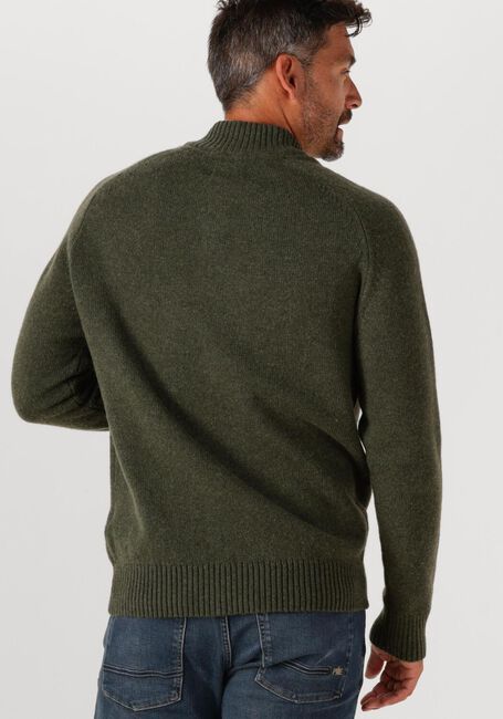 Groene BARBOUR Trui GRANGETWON HALF ZIP KNITTED JUMPER - large