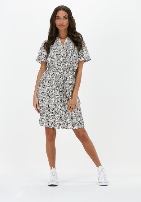 Gebroken wit OBJECT Mini jurk SELINE S/S SHIRT DRESS - large