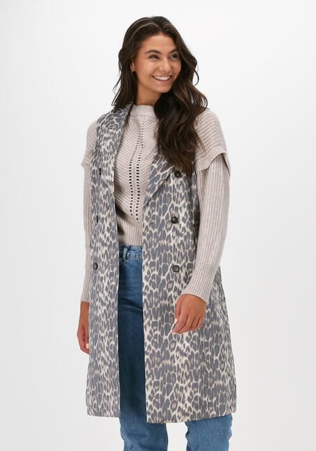 Bruine CO'COUTURE Gilet FELICA ANIMAL TAILOR VEST - large