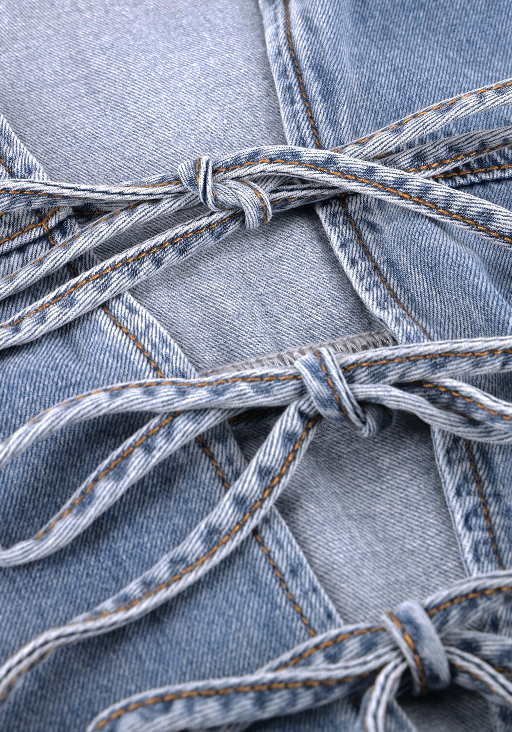 Lichtblauwe SUNCOO Mini jurk CLEVER - large