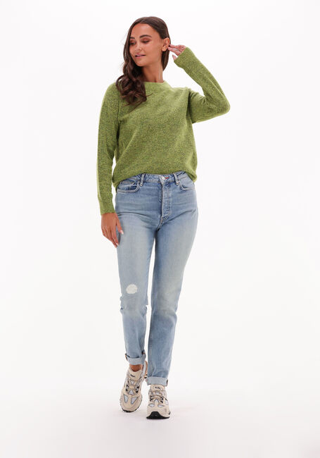 Groene SELECTED WOMEN Trui LULU LS KNIT O-NECK B - large
