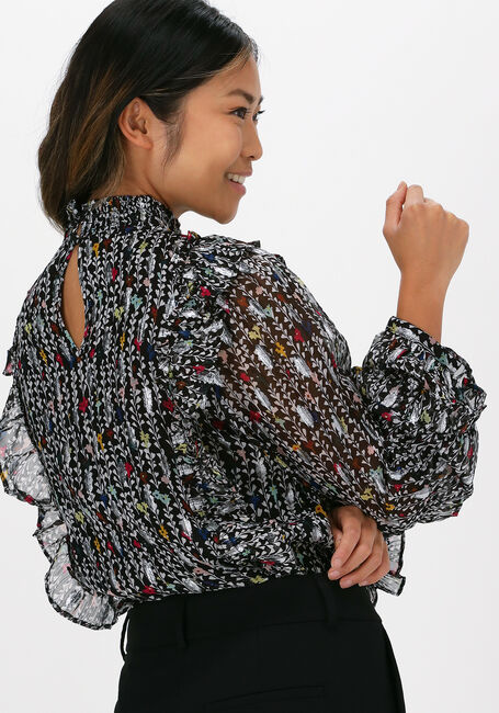 Zwarte FABIENNE CHAPOT Blouses LEONIE FRILL TOP - large