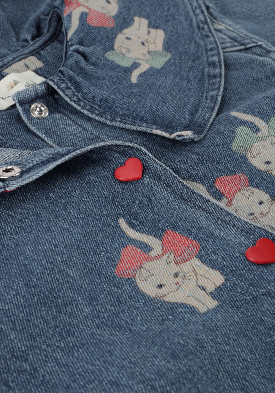 Blauwe KONGES SLOJD Top MAGOT DENIM SHIRT - large