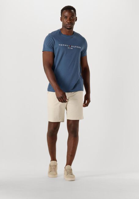 Blauwe TOMMY HILFIGER T-shirt TOMMY LOGO TEE - large