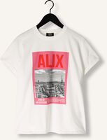 Witte ALIX THE LABEL T-shirt LADIES KNITTED PHOTOPRINT T-SHIRT Witte ALIX THE LABEL T-shirt LADIES KNITTED PHOTOPRINT T-SHIRT - medium