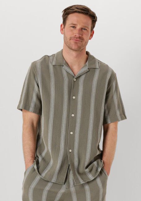 Groene SELECTED HOMME Casual overhemd SLHRELAX-SAL SHIRT SS RESORT - large