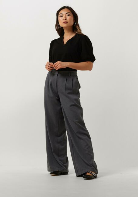 Zwarte OBJECT Top OBJCAROLINE S/S TOP - large