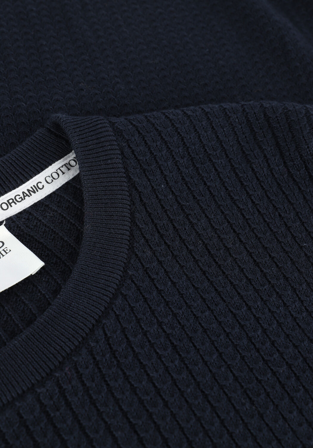 Donkerblauwe SELECTED MEN Trui SLHCAST LS KNIT CABLE CREW B C - large