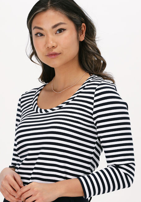 Blauwe VANILIA Top STRIPE ROUND - large