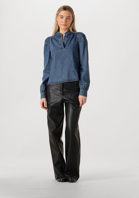 Blauwe NEO NOIR Blouses ROSSLYN DENIM BLOUSE - large