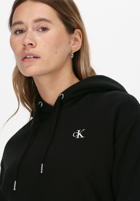Zwarte CALVIN KLEIN Trui CK EMBROIDERY HOODIE - large