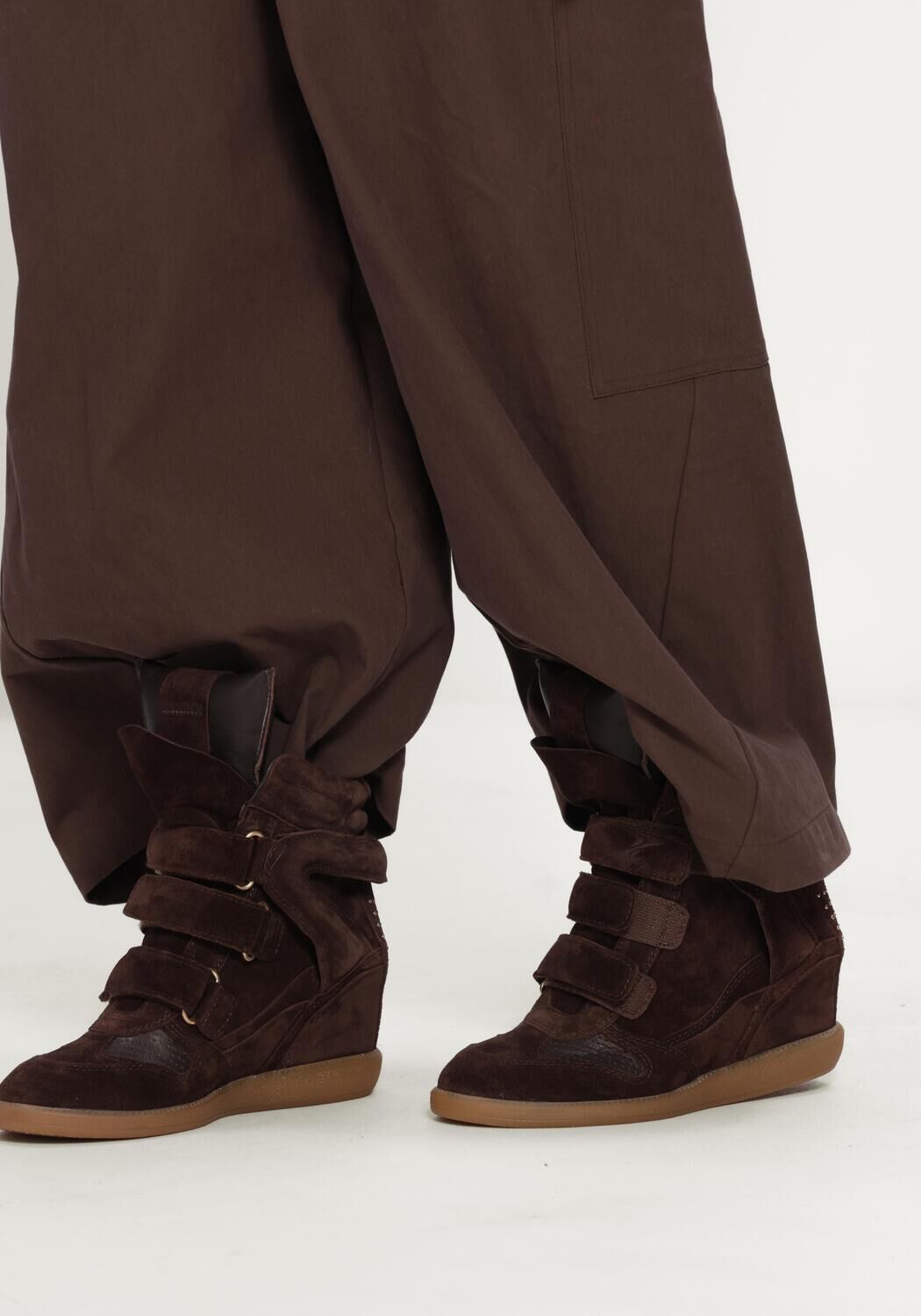 Bruine BRONX Enkellaarsjes JAE-YY - large