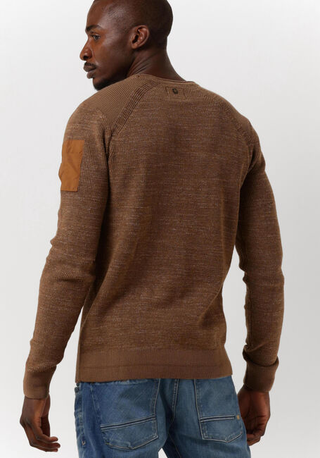 Bruine PME LEGEND Trui LONG SLEEVE R-NECK COTTON RIB - large