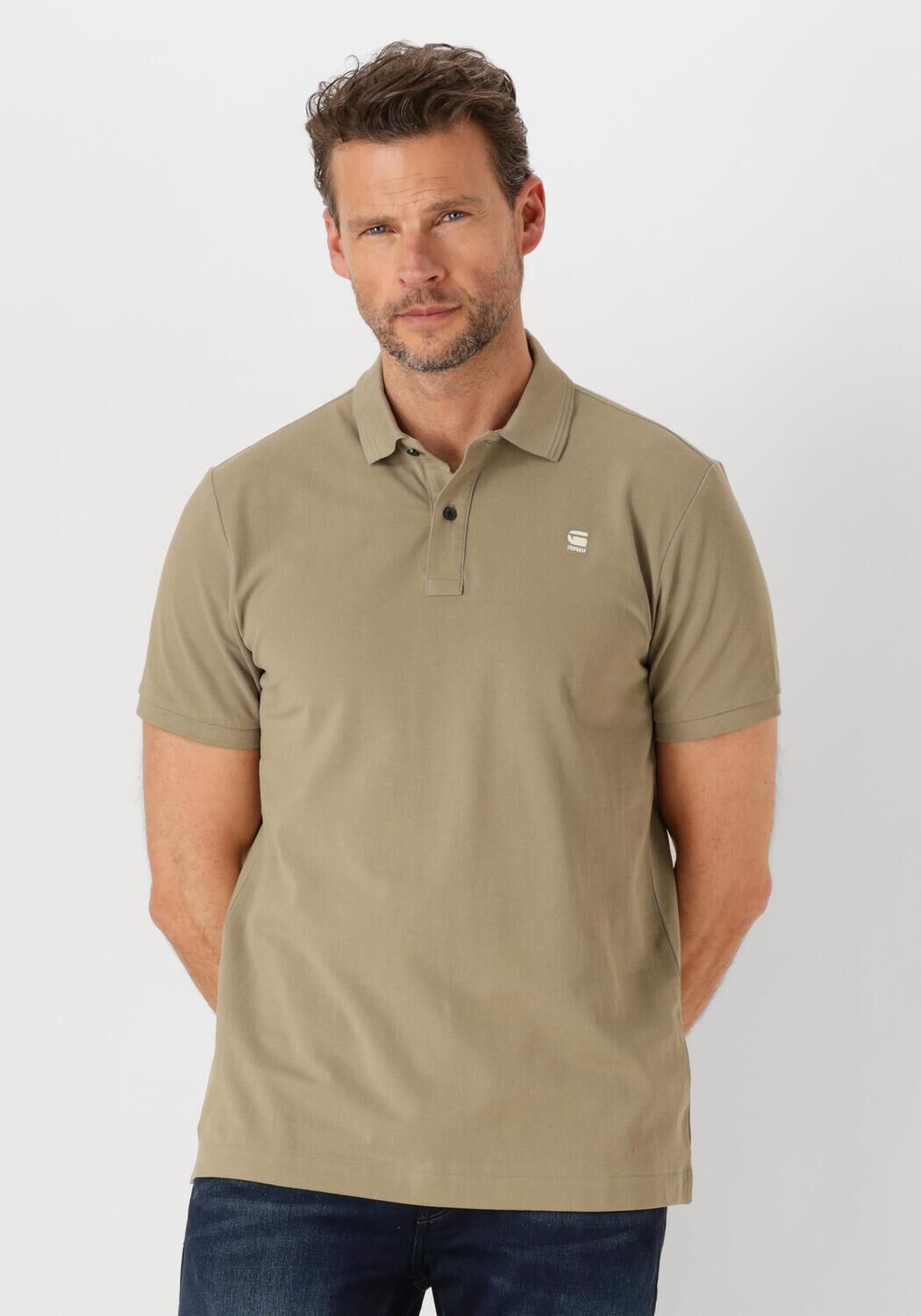 G-STAR RAW Heren Polo's & T-shirts Dunda Slim Polo S\s Khaki