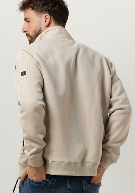 Beige PME LEGEND Jack ZIP JACKET SWEAT MIXED PADDED - large