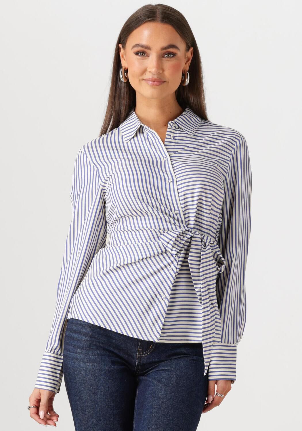 Y.A.S. Dames Blouses Yasestima Ls Tie Shirt Wit