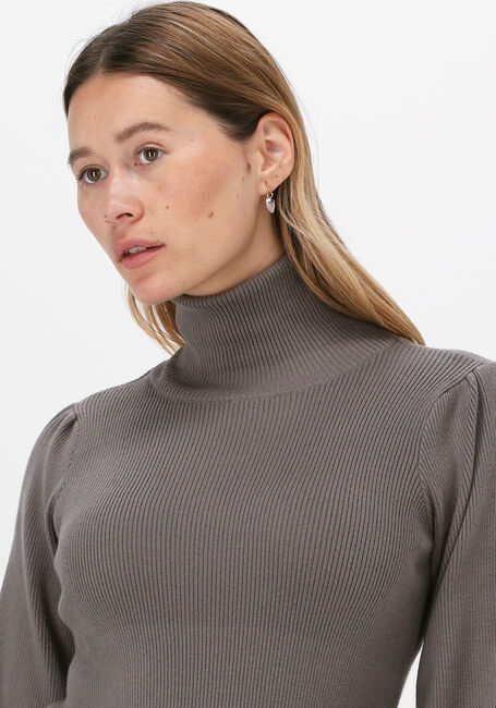 Taupe MSCH COPENHAGEN Midi jurk PHILINA LIKE LS DRESS - large