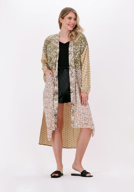 Beige SISSEL EDELBO Kimono POCKET LONG MIX KIMONO - large