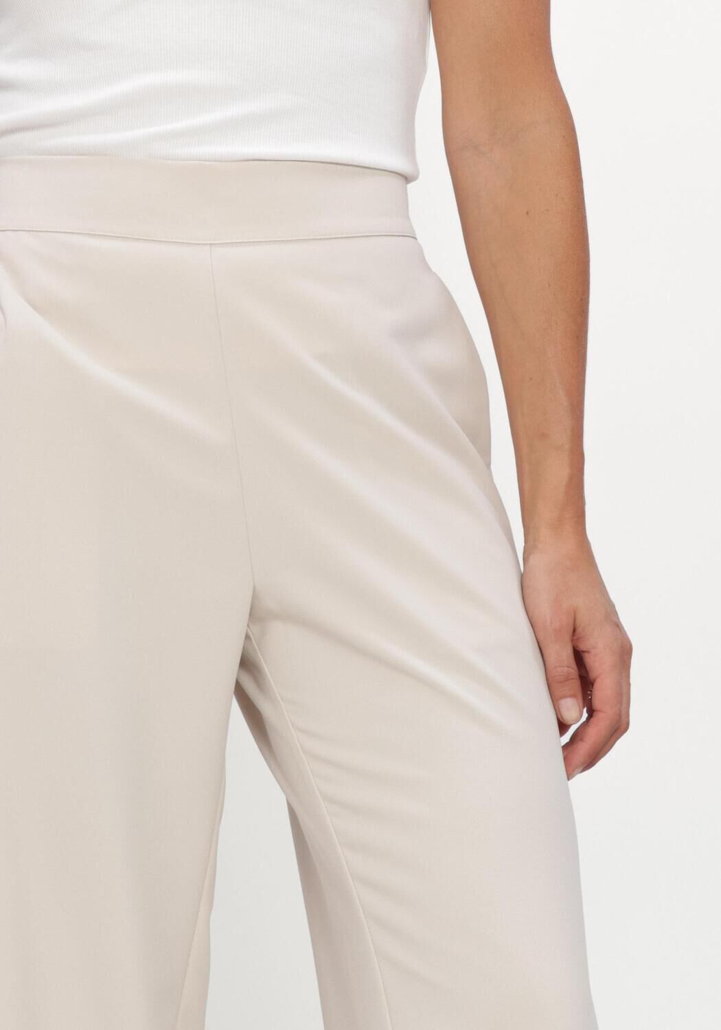 Beige NEO NOIR Wijde broek LUNET CREPE PANTS - large