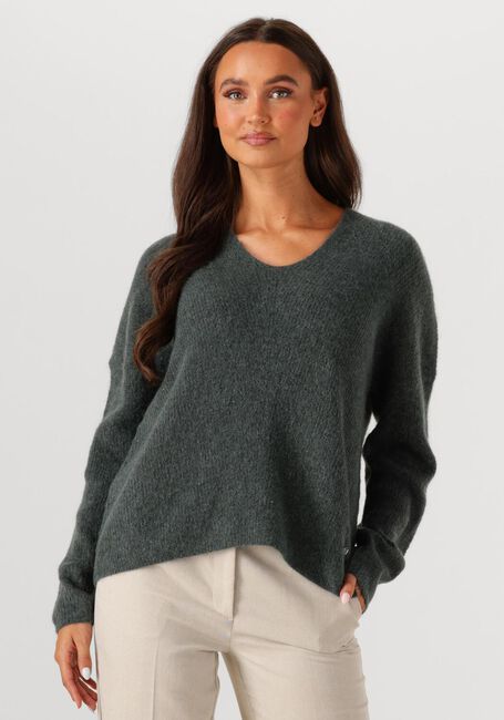 Groene MOS MOSH Trui MMTHORA V-NECK KNIT - large