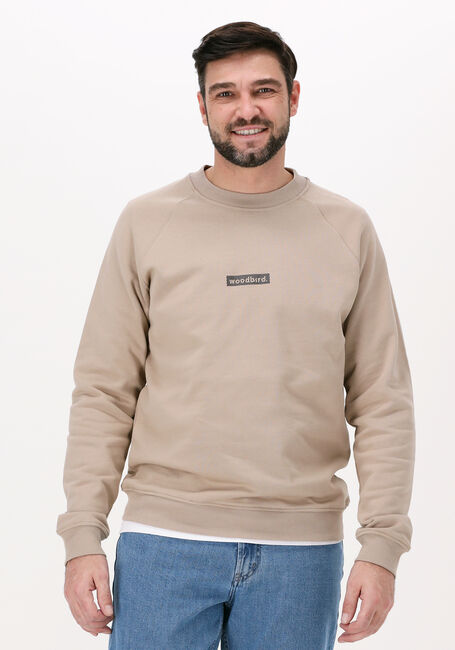 Ecru WOODBIRD Sweater RASE TROPE CREW - large