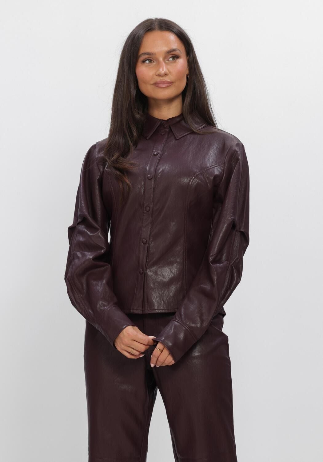 AAIKO Dames Blouses Isabel Pu 689 Bordeaux