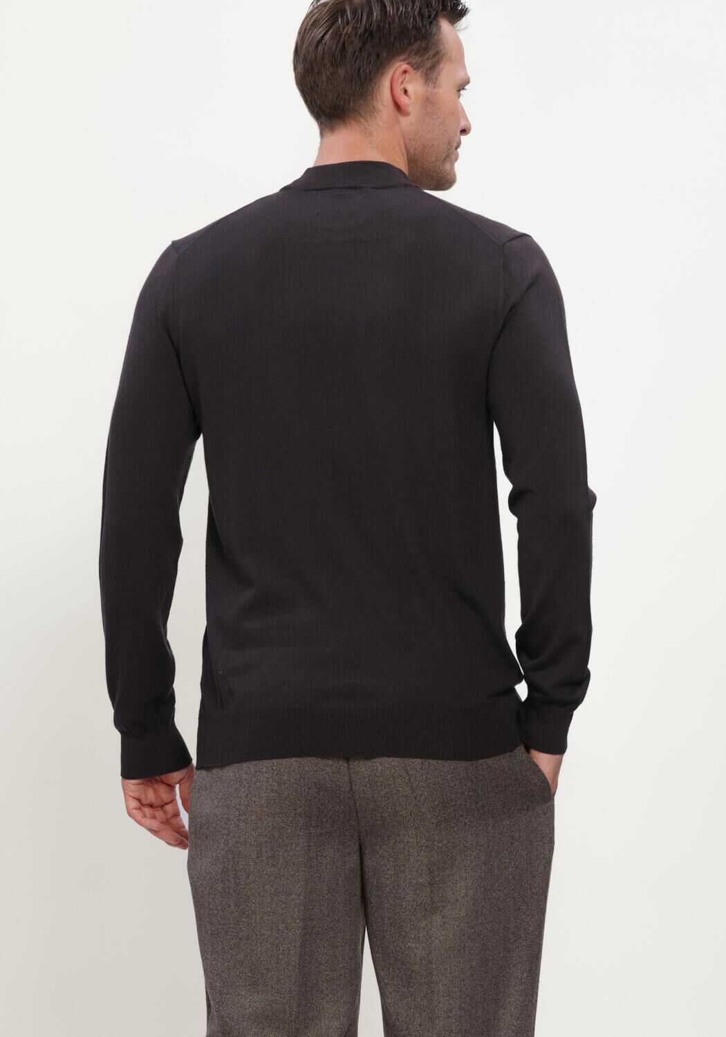 Bruine STEFANO LAURAN Trui TURTLE NECK MERINO - large