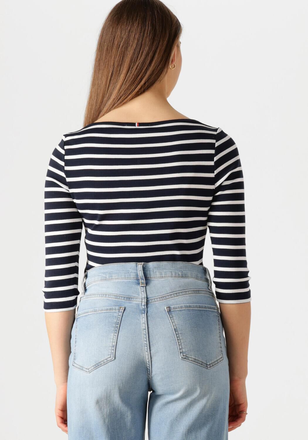 TOMMY HILFIGER Dames Tops & T-shirts New Cody Slim Boat-nk 3 4slv Blauw