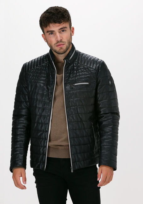 Zwarte MILESTONE Leren jas TERENZIO - large