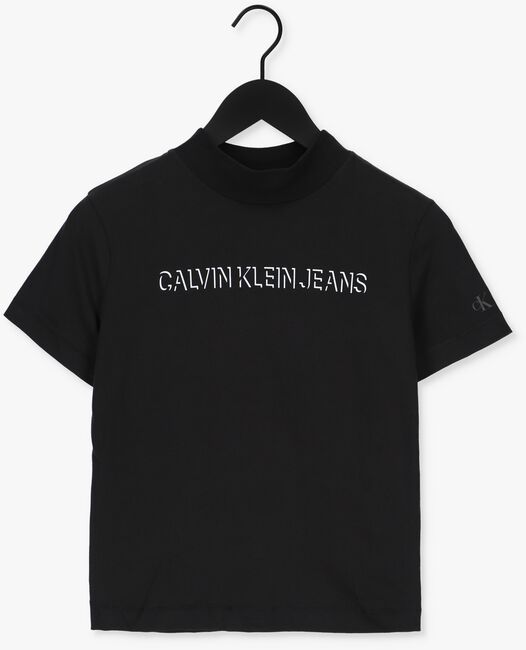 Zwarte CALVIN KLEIN T-shirt SHADOW LOGO TEE - large