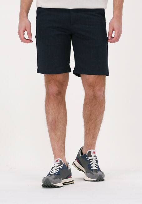 Donkerblauwe WOODBIRD Korte broek STEFFEN MELANGE SHORT - large