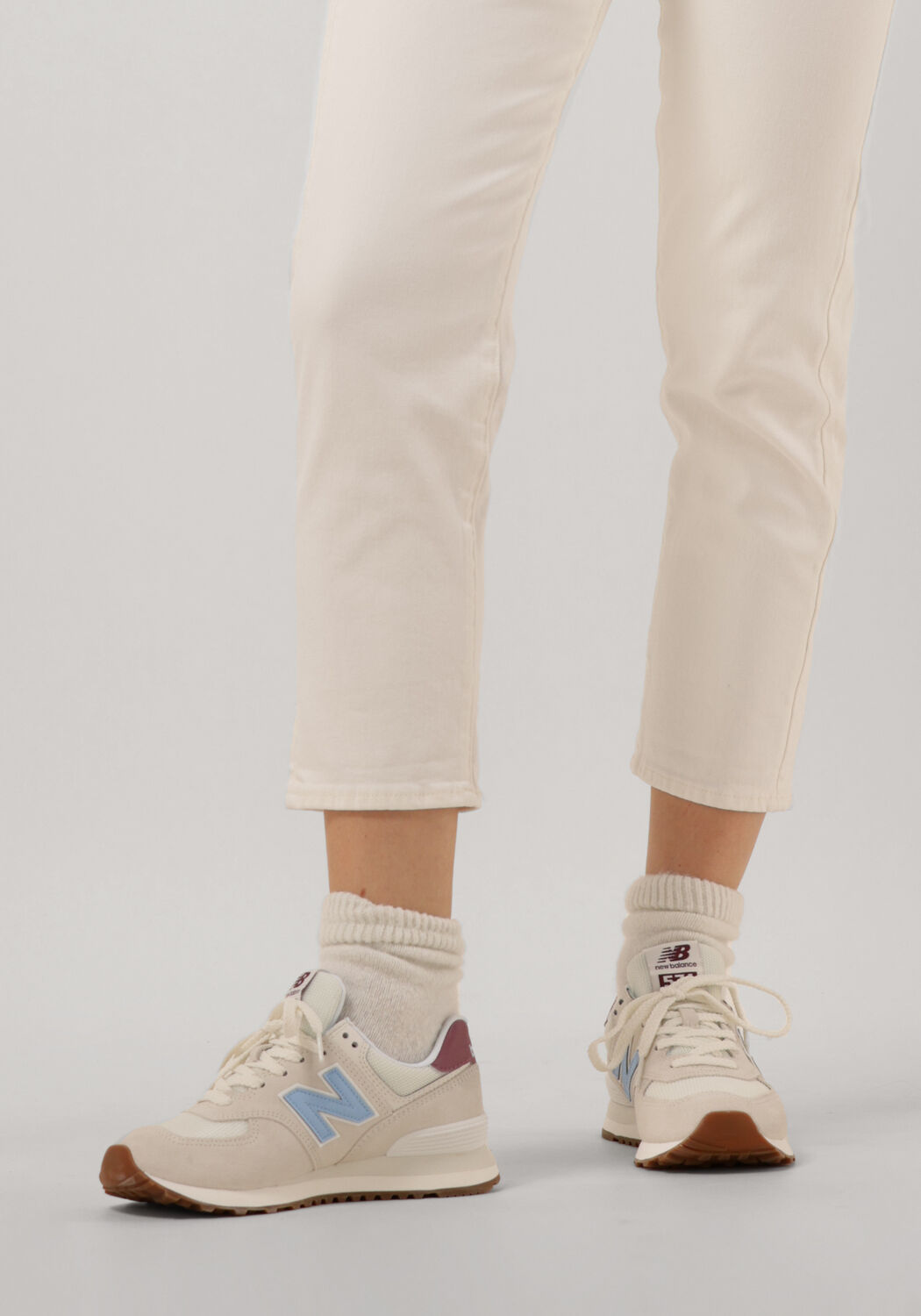 Blauwe NEW BALANCE Lage sneakers WL574 Omoda
