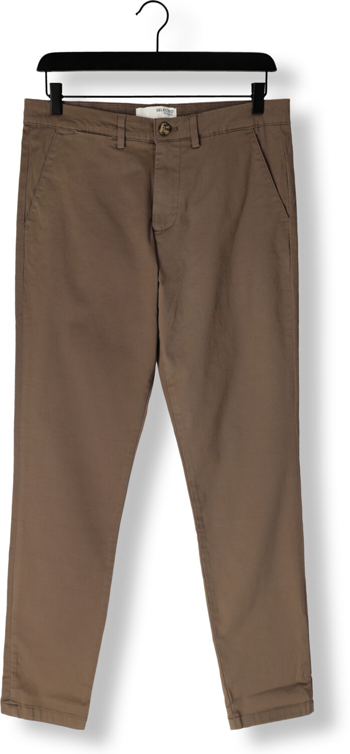 SELECTED HOMME Heren Broeken Slh175-slim New Miles Flex Pant Noos Bruin