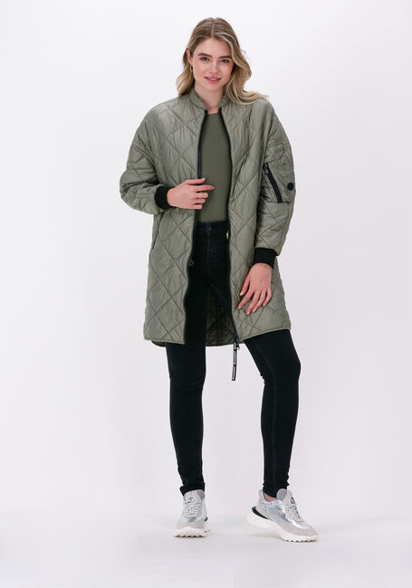 Groene BEAUMONT Gewatteerde jas OVERSIZED BOMBERCOAT - large