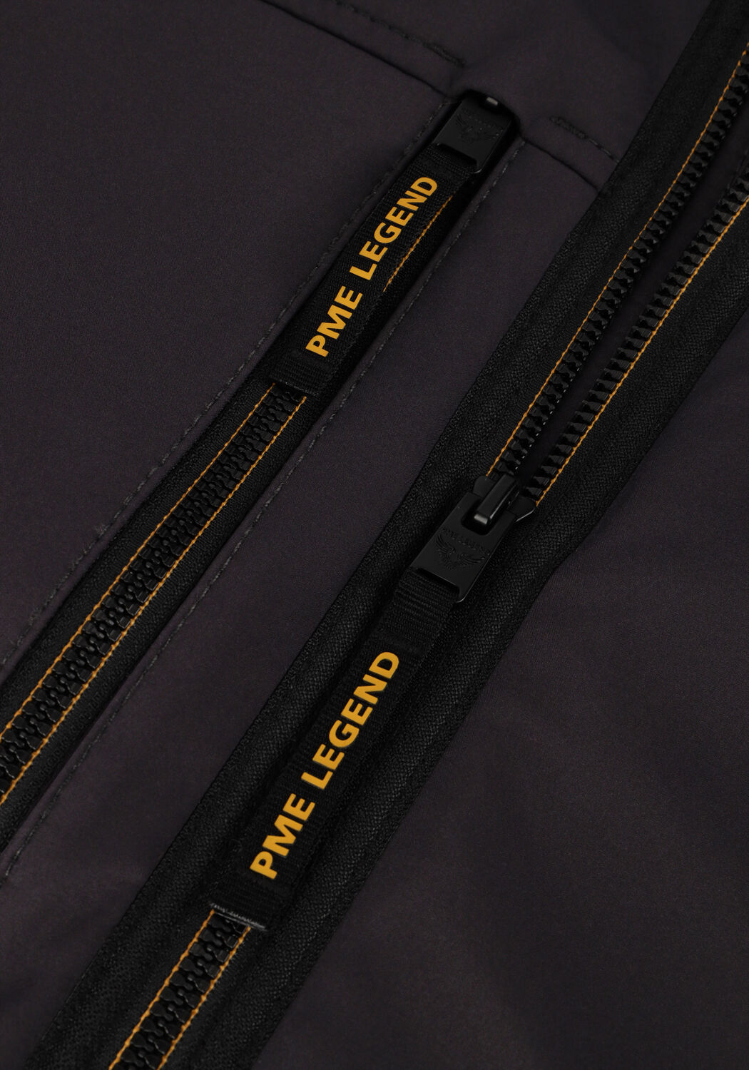 Zwarte PME LEGEND Jack SEMI LONG JACKET SUCCESSOR 3L SOFT SHELL - large