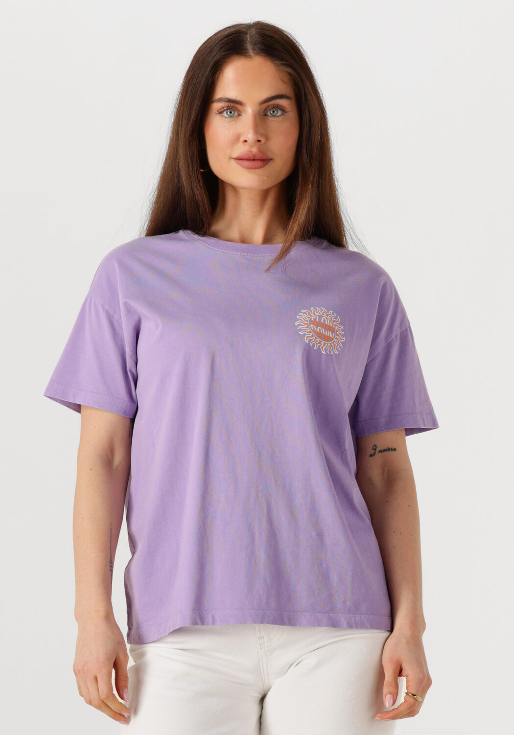 CATWALK JUNKIE Dames Tops & T-shirts Graphic Tshirt Paars