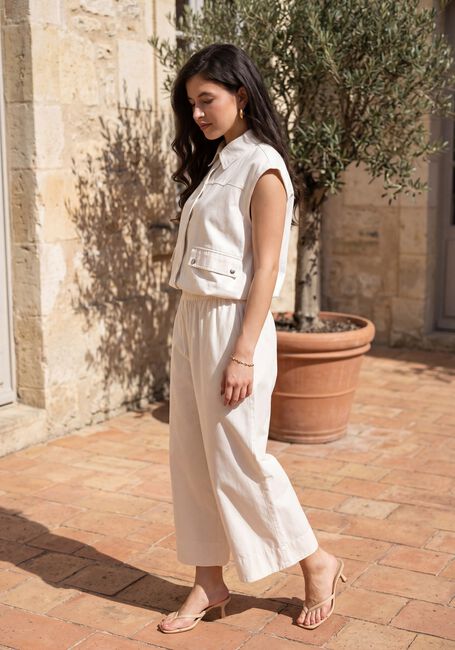Witte MSCH COPENHAGEN Broeken MSCHJOSILYN HW SKIRT PANTS - large