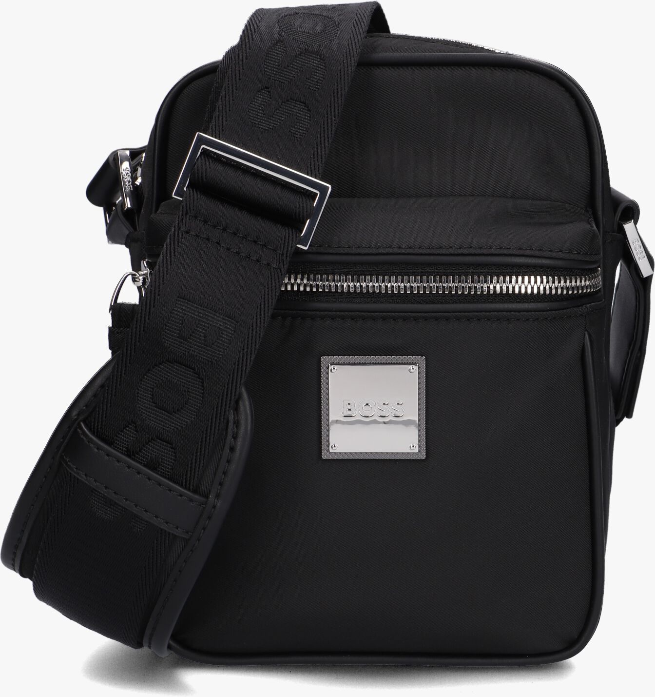BOSS Schoudertas met labelbadge, model 'Ray' in zwart online kopen | P&C